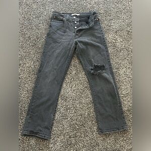 Levi's Black Straight Leg Jeans